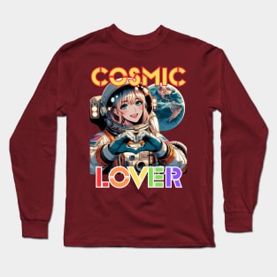 Kawaii, Anime Girl, Cosmic Lover | Catsie Cat Long Sleeve T-Shirt